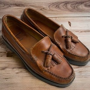 Polo Ralph Lauren Mens 9 D Kiltie Loafer Brown Burnished Amazonas Sole